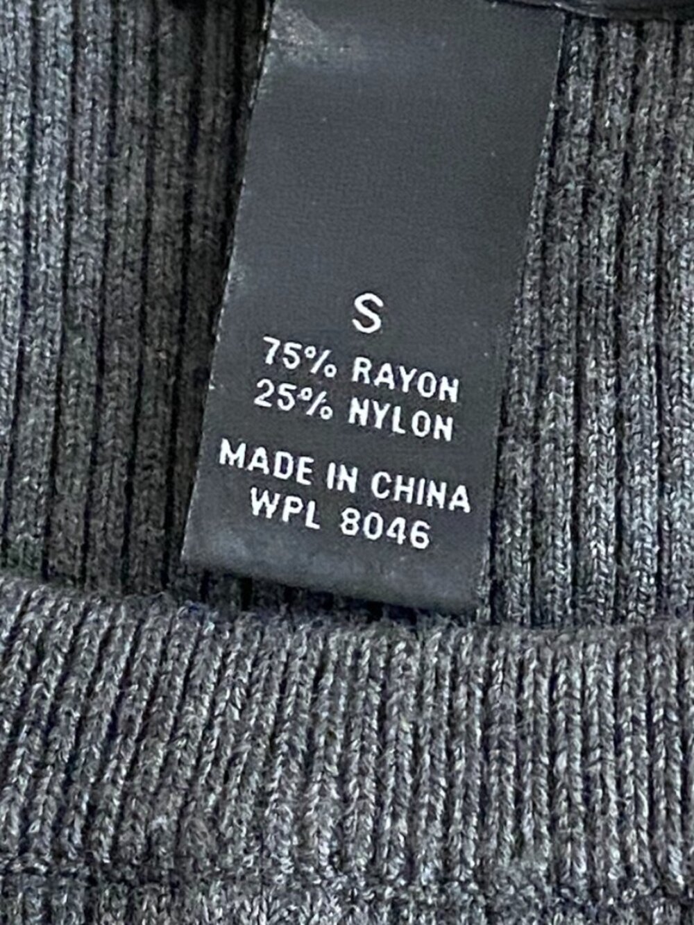 International Concepts Ribbed Long Sleeve Top Small Gray Zip Detail Fitted - Picture 2 of 3